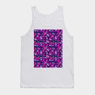 Watercolor geometric soft dark magenta Tank Top